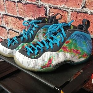 Nike Multicolor Sneakers with Blue Laces